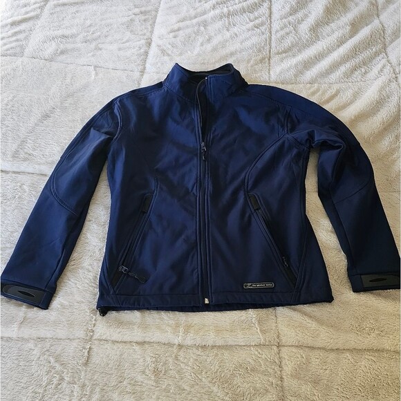 TURFER ATHLETIC: Ladies Jacket in Navy Blue Size Medium - Picture 1 of 7